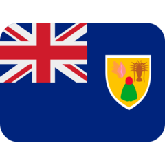 How emoji flag: Turks & Caicos Islands displayed on Twitter