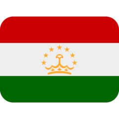 How emoji flag: Tajikistan displayed on Twitter