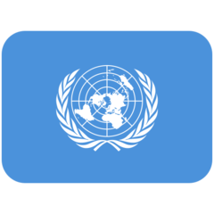 How emoji flag: United Nations displayed on Twitter