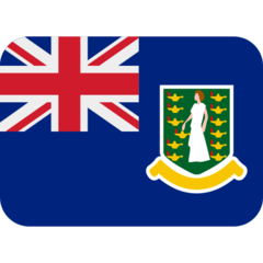 How emoji flag: British Virgin Islands displayed on Twitter