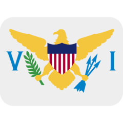 How emoji flag: U.S. Virgin Islands displayed on Twitter