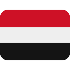 How emoji flag: Yemen displayed on Twitter