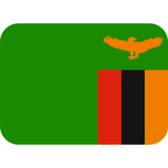 How emoji flag: Zambia displayed on Twitter