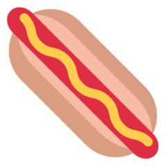 How emoji hot dog displayed on Twitter