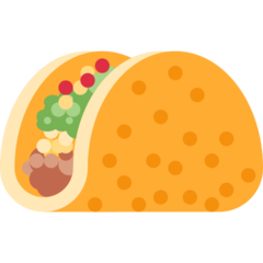 How emoji taco displayed on Twitter