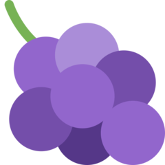 How emoji grapes displayed on Twitter