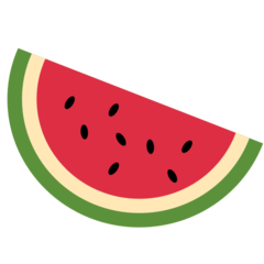 How emoji watermelon displayed on Twitter