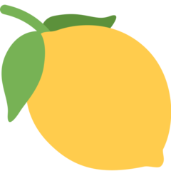 How emoji lemon displayed on Twitter