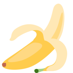 How emoji banana displayed on Twitter