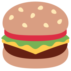 How emoji hamburger displayed on Twitter