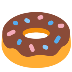 How emoji doughnut displayed on Twitter