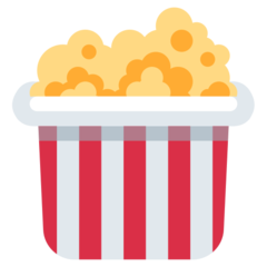 How emoji popcorn displayed on Twitter