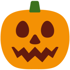 How emoji jack-o-lantern displayed on Twitter