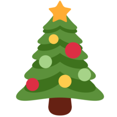 How emoji Christmas tree displayed on Twitter