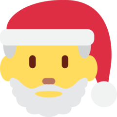 How emoji Santa Claus displayed on Twitter