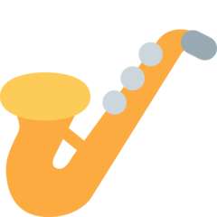 How emoji saxophone displayed on Twitter