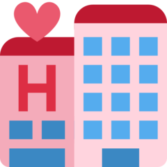 How emoji love hotel displayed on Twitter