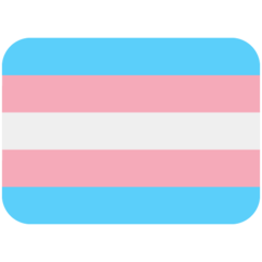 How emoji transgender flag displayed on Twitter