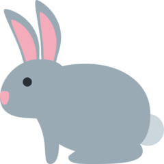 How emoji rabbit displayed on Twitter