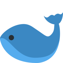 How emoji whale displayed on Twitter