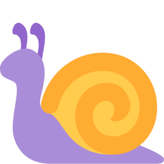 How emoji snail displayed on Twitter