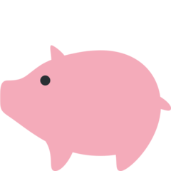 How emoji pig displayed on Twitter