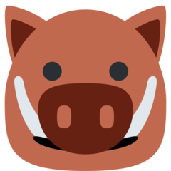 How emoji boar displayed on Twitter