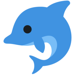 How emoji dolphin displayed on Twitter