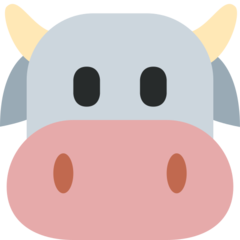 How emoji cow face displayed on Twitter