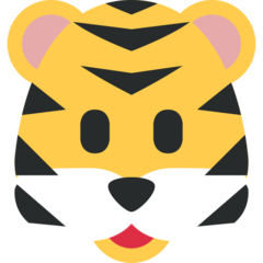 How emoji tiger face displayed on Twitter