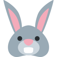 How emoji rabbit face displayed on Twitter