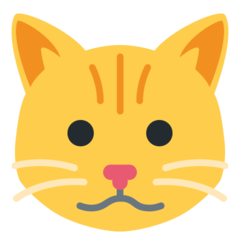 How emoji cat face displayed on Twitter