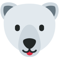 How emoji polar bear displayed on Twitter