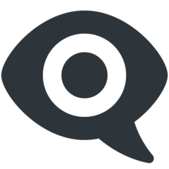 How emoji eye in speech bubble displayed on Twitter