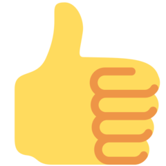 How emoji thumbs up displayed on Twitter