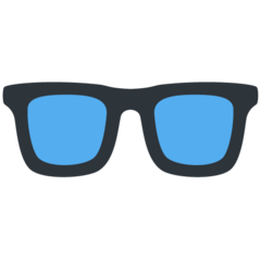 How emoji glasses displayed on Twitter