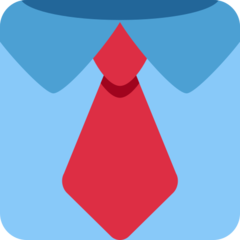 How emoji necktie displayed on Twitter