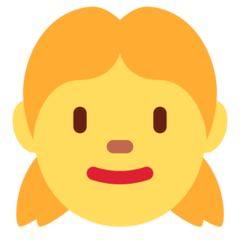 How emoji girl displayed on Twitter