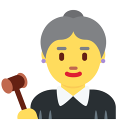 How emoji woman judge displayed on Twitter