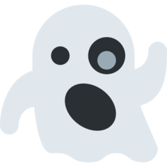 How emoji ghost displayed on Twitter