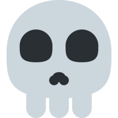 How emoji skull displayed on Twitter