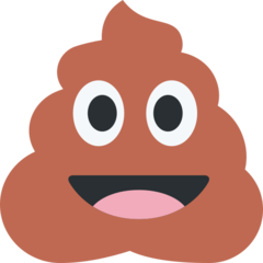 How emoji pile of poo displayed on Twitter