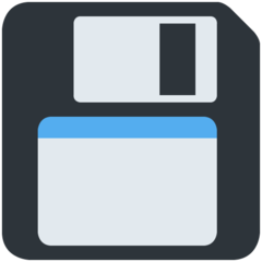 How emoji floppy disk displayed on Twitter