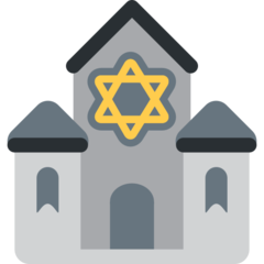 How emoji synagogue displayed on Twitter