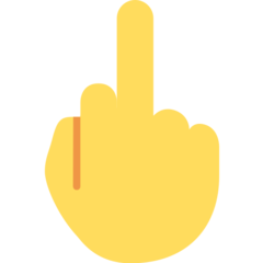 How emoji middle finger displayed on Twitter