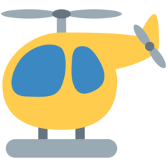 How emoji helicopter displayed on Twitter