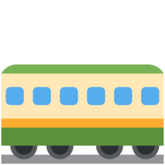 How emoji railway car displayed on Twitter