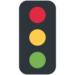 How emoji vertical traffic light displayed on Twitter