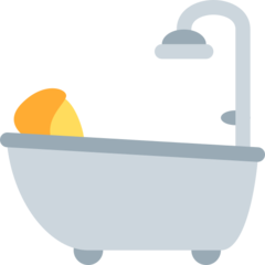 How emoji person taking bath displayed on Twitter