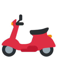 How emoji motor scooter displayed on Twitter